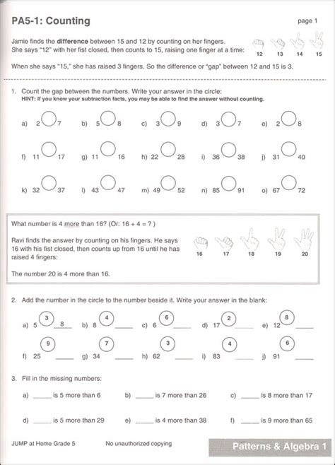 jump at home grade 5 worksheets for the jump math program Doc