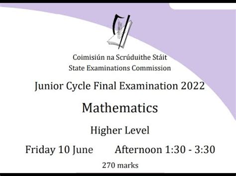 junior cert maths paper 1 Doc