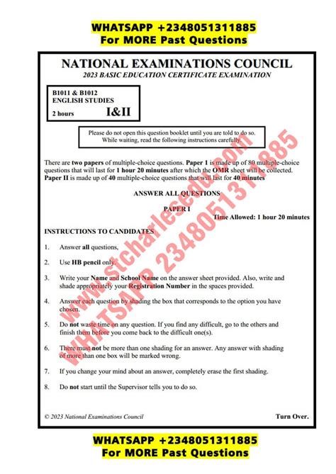 junior secondary school waec question Doc