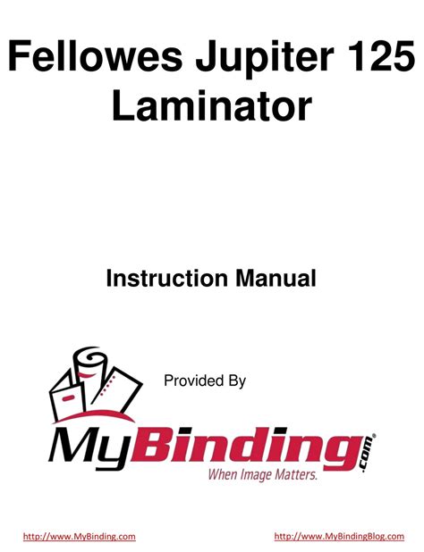 jupiter 2 125 laminator owners manual Doc