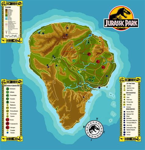 jurassic park map