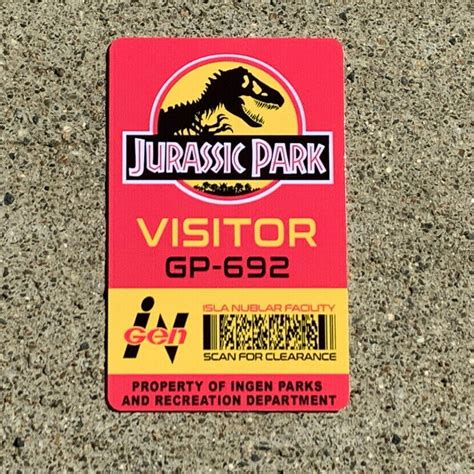 jurassic park visitor pass