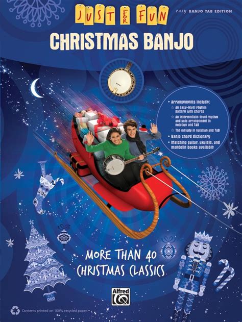 just for fun christmas banjo more than 40 christmas classics just for fun alfred Doc