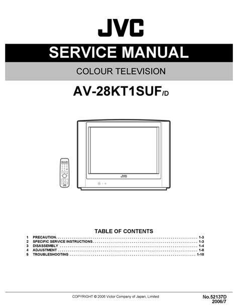 jvc av 28kt1buf 28kt1suf service manual user guide Reader
