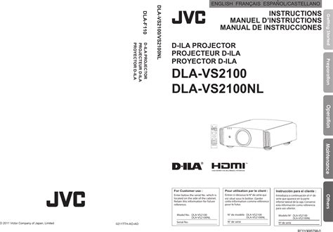 jvc dla vs2100 vs2100nl user guide PDF