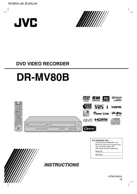 jvc dr mv80b manual Epub