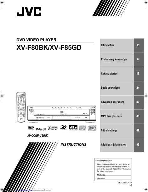 jvc dvd video manual Reader