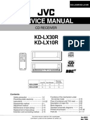 jvc kd lx10r kd lx30r service manual user guide Doc