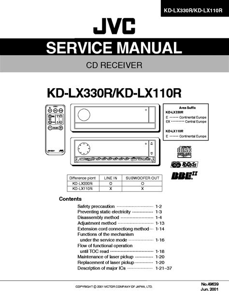 jvc kd lx110r lx330r service manual user guide Reader