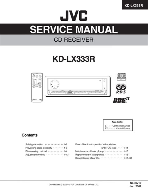 jvc kd lx333r service manual user guide PDF