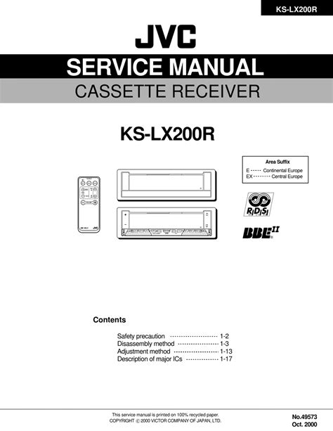 jvc ks lx200r service manual user guide Doc