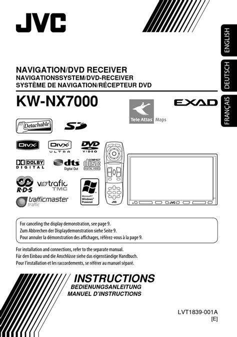jvc kw nx7000 manual PDF