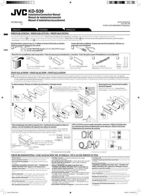 jvc-kd-s39-manual Ebook Kindle Editon