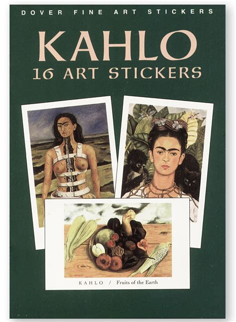 kahlo 16 art stickers dover art stickers Reader