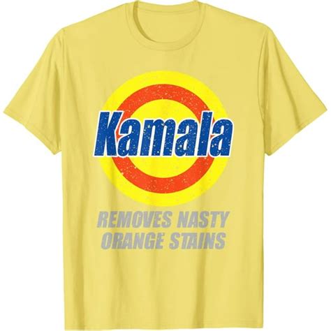 kamala removes nasty orange stains t-shirt