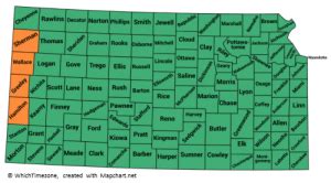 kansas state time zone