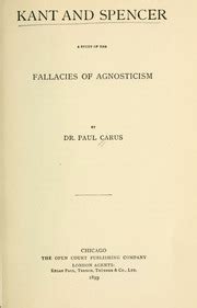 kant spencer study fallacies agnosticism Epub