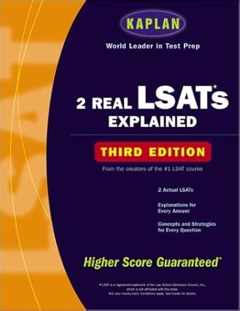 kaplan 2 real lsats explained third edition Reader