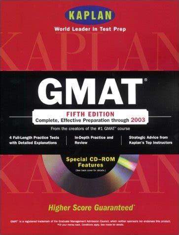 kaplan gmat with cd rom fifth edition gmat kaplanbook and cdrom Kindle Editon