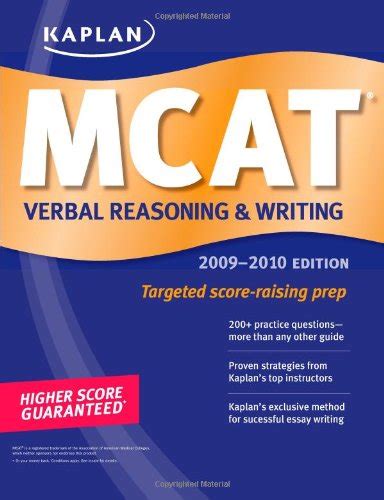 kaplan mcat verbal reasoning and writing 2009 2010 kaplan mcat verbal reasoning and writing review Reader