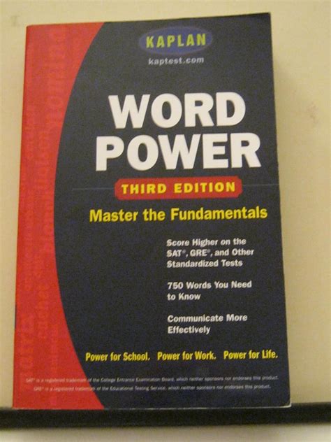 kaplan word power third edition score higher on the sat gre Doc