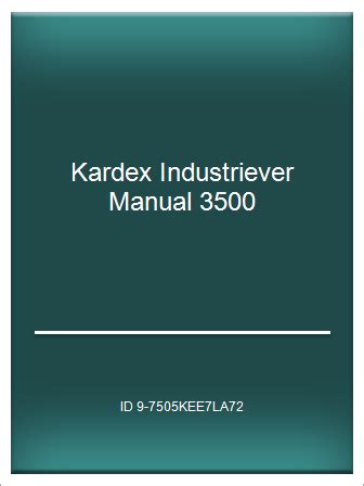 kardex-8000-manual Ebook Reader