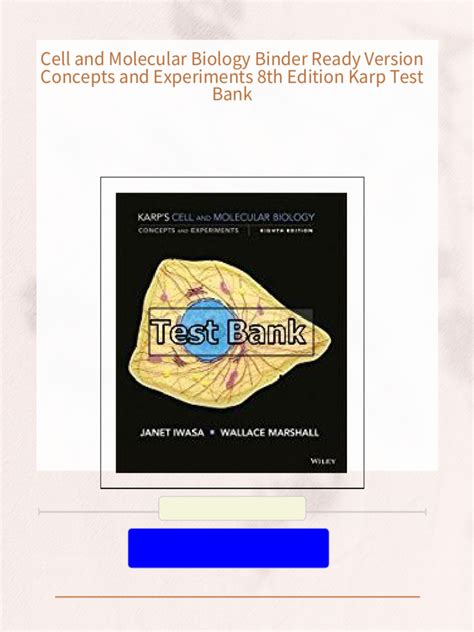 karp cell biology book pdf free download Epub