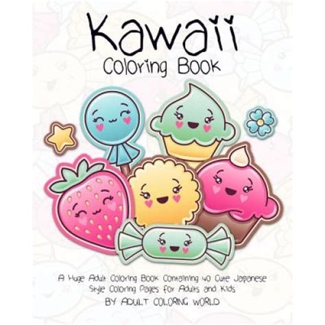 kawaii coloring book containing japanese Reader