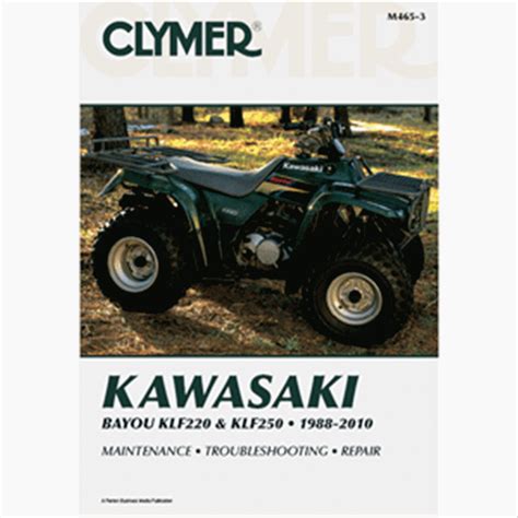 kawasaki bayou klf220 and klf250 1988 2010 clymer motorcycle repair Kindle Editon