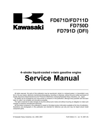 kawasaki fd611v service manual Kindle Editon