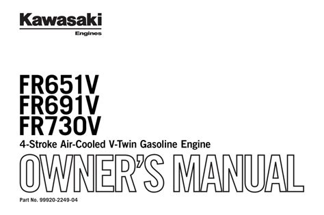 kawasaki fr651v owners manual Reader