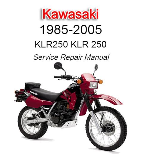 kawasaki klr 250 repair manual Kindle Editon