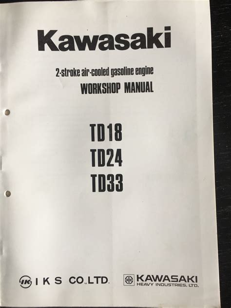 kawasaki td33 parts manual PDF