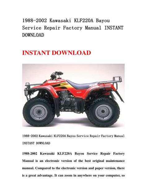 kawasaki-klf220a-manual Ebook PDF