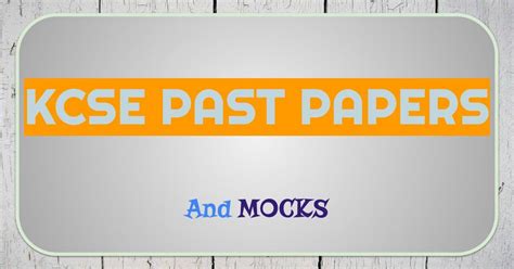 kcse 2012 past papers Kindle Editon