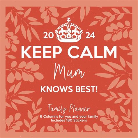 keep calm mum knows best official 2016 c square planner Epub