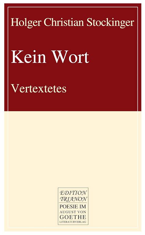 kein wort vertextetes august literaturverlag ebook Epub