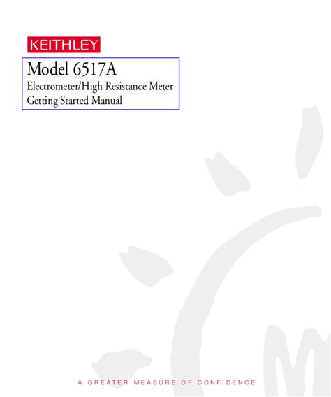 keithley 6517a service manual user guide PDF