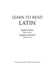 keller russell learn to latin answer key Kindle Editon