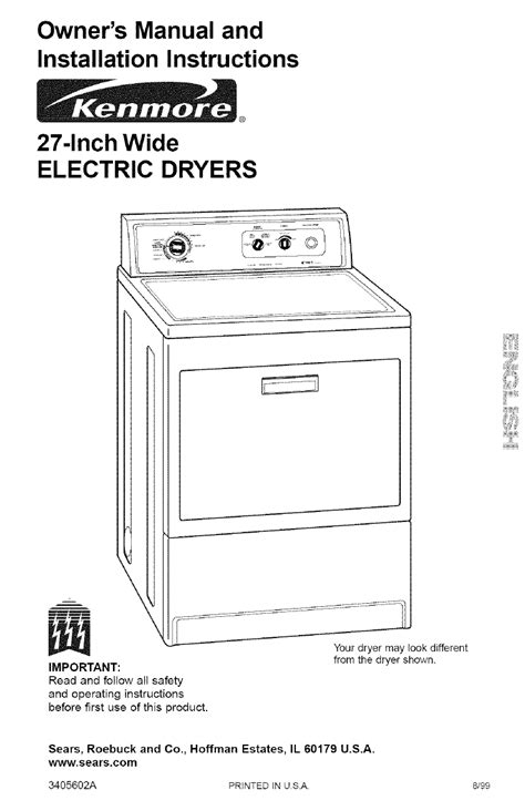 kenmore 90 series electric dryer repair manual Kindle Editon