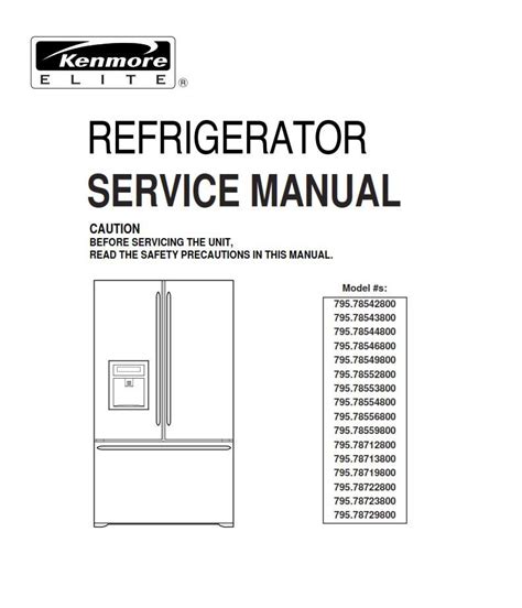 kenmore appliance service manual requests Doc