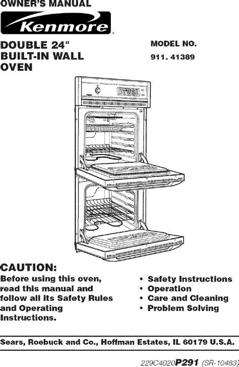 kenmore built in oven 91141475791 manual Kindle Editon