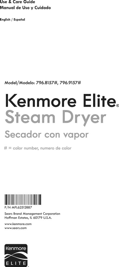 kenmore clothes dryer user manual Reader
