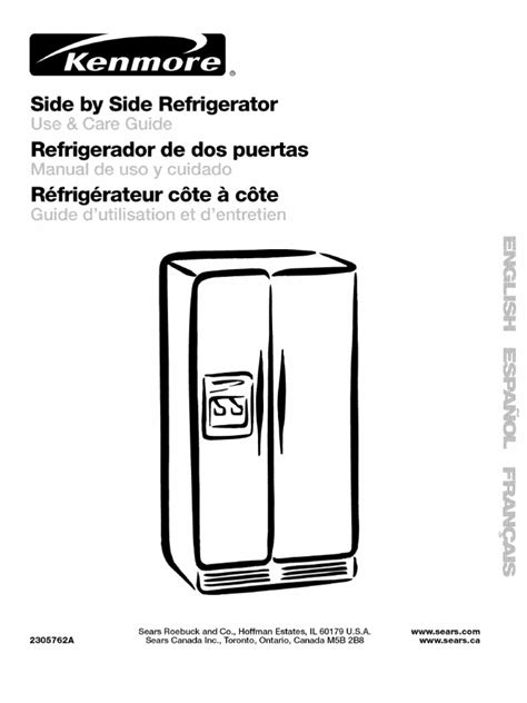 kenmore coldspot manual pdf PDF