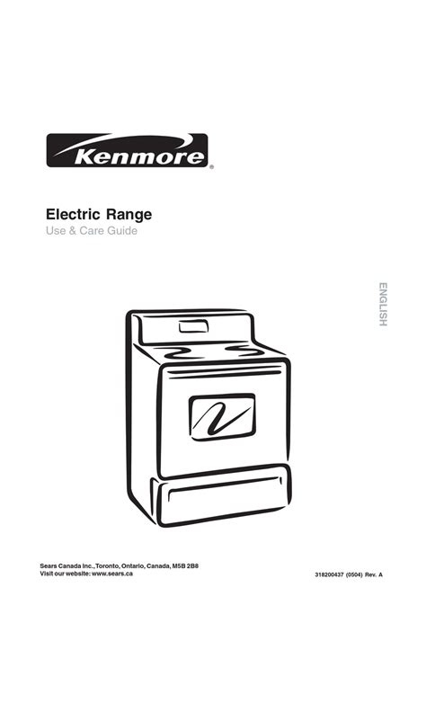 kenmore electric range owners manual Kindle Editon