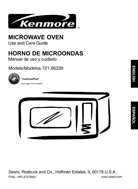 kenmore microwave model 721 user manual Epub