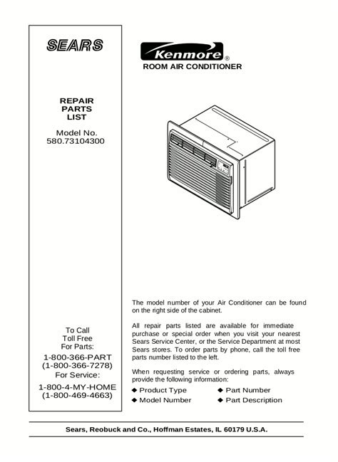 kenmore window air conditioner manual Doc