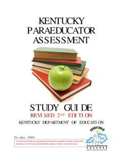 kentucky paraeducator assessment study guide pdf Doc