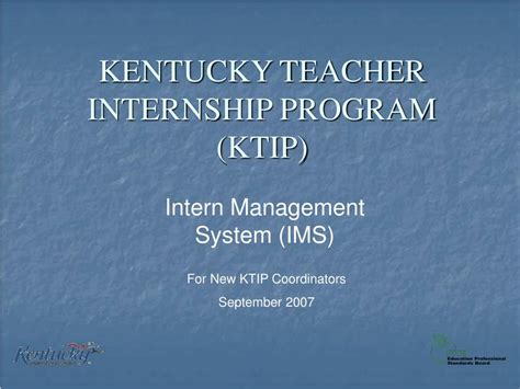 kentucky teacher internship program examples of completed Doc