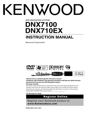 kenwood dnx7100 instruction manual Reader